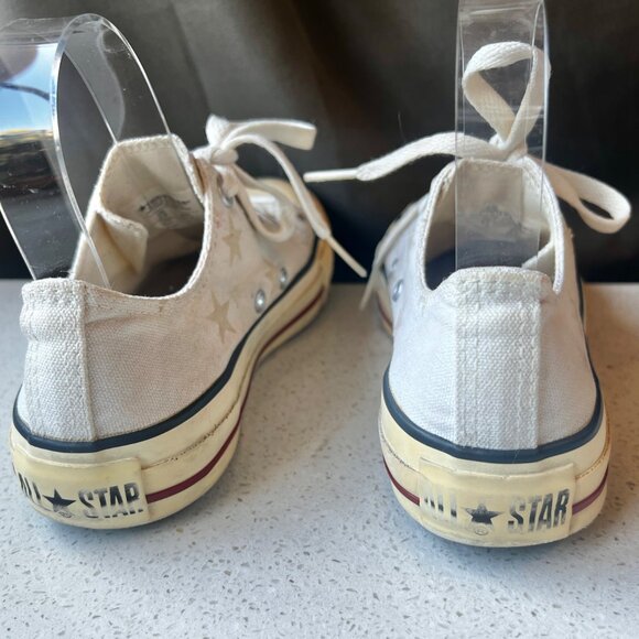 Converse All Star Chuck Taylor Low Top Sneakers Beige Canvas Womens US 6.5 - Picture 4 of 9